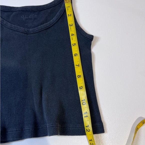 Brandy Melville Black Tank Top minimal summer witchy vampire goth emo basic cute - Picture 5 of 5